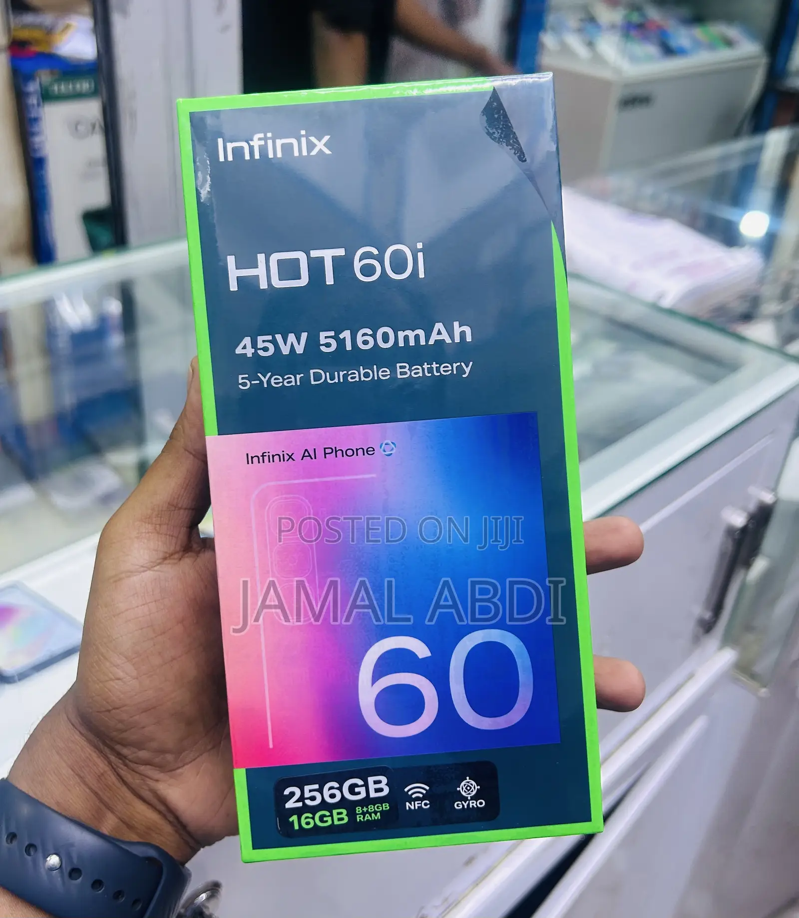 New Infinix Hot 60i 128 GB Black