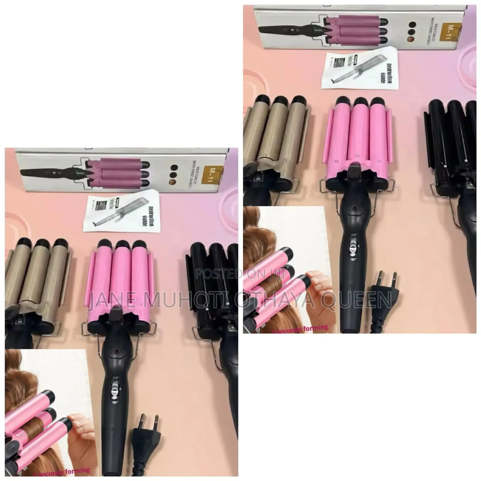 Ceramic Hair Curler Tong Tourmaline