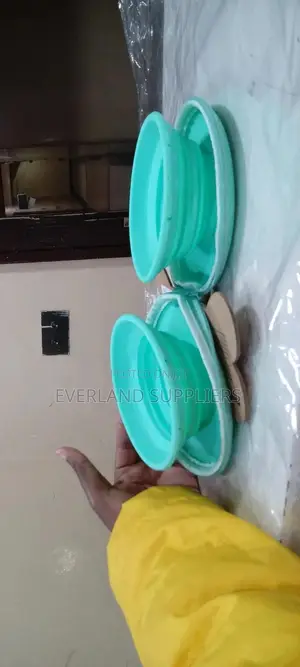 Collapsible Twin Bowls With Zipper