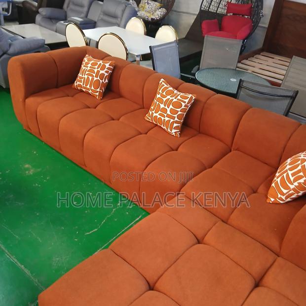 Home Sofa; Terracotta Bubble Sofa With Throw Pillows - thumbnail 10