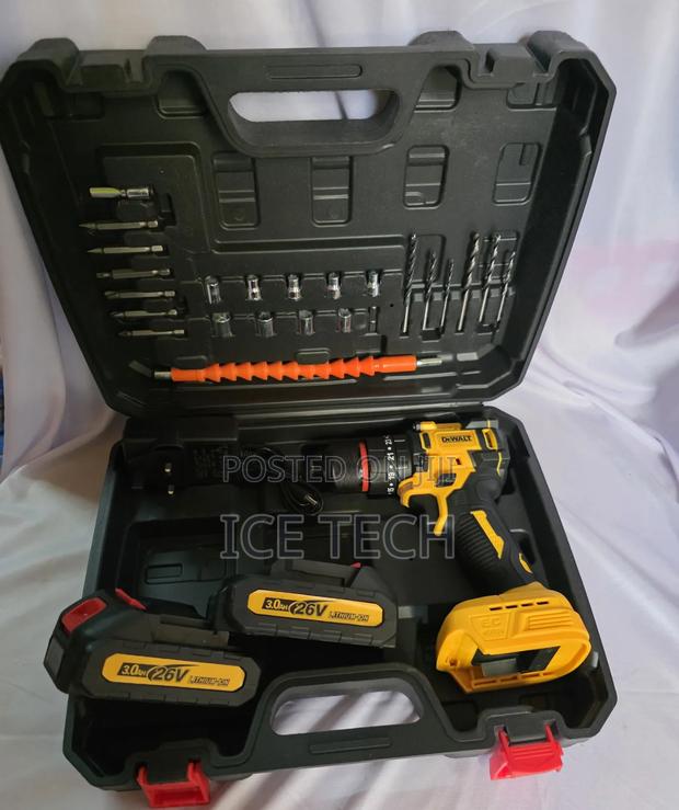 Dewalt Cordless Drill Set/26v Rechargeable Drill Set Machine
