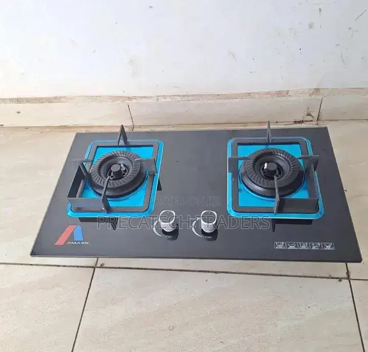 Amaze Tempered Glass Gas Cooktop – 2 Burner