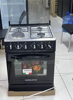 Globalstar Black 60×60 Standing Cooker – Stylish Design With Power