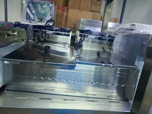 Commercial Stainless Steel Double Electric Deep Fryer,