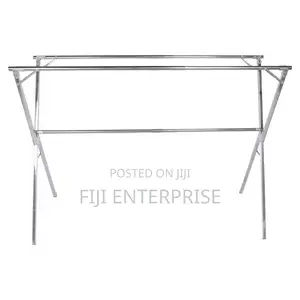 Stainless Steel Retractable Double-Tier Folding Clothes Drying Rack
