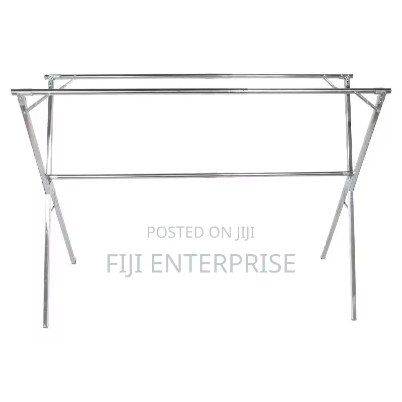 Stainless Steel Retractable Double-Tier Folding Clothes Drying Rack