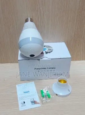 High-Performance V380 Panoramic Bulb Camera – Easy Wifi Setup