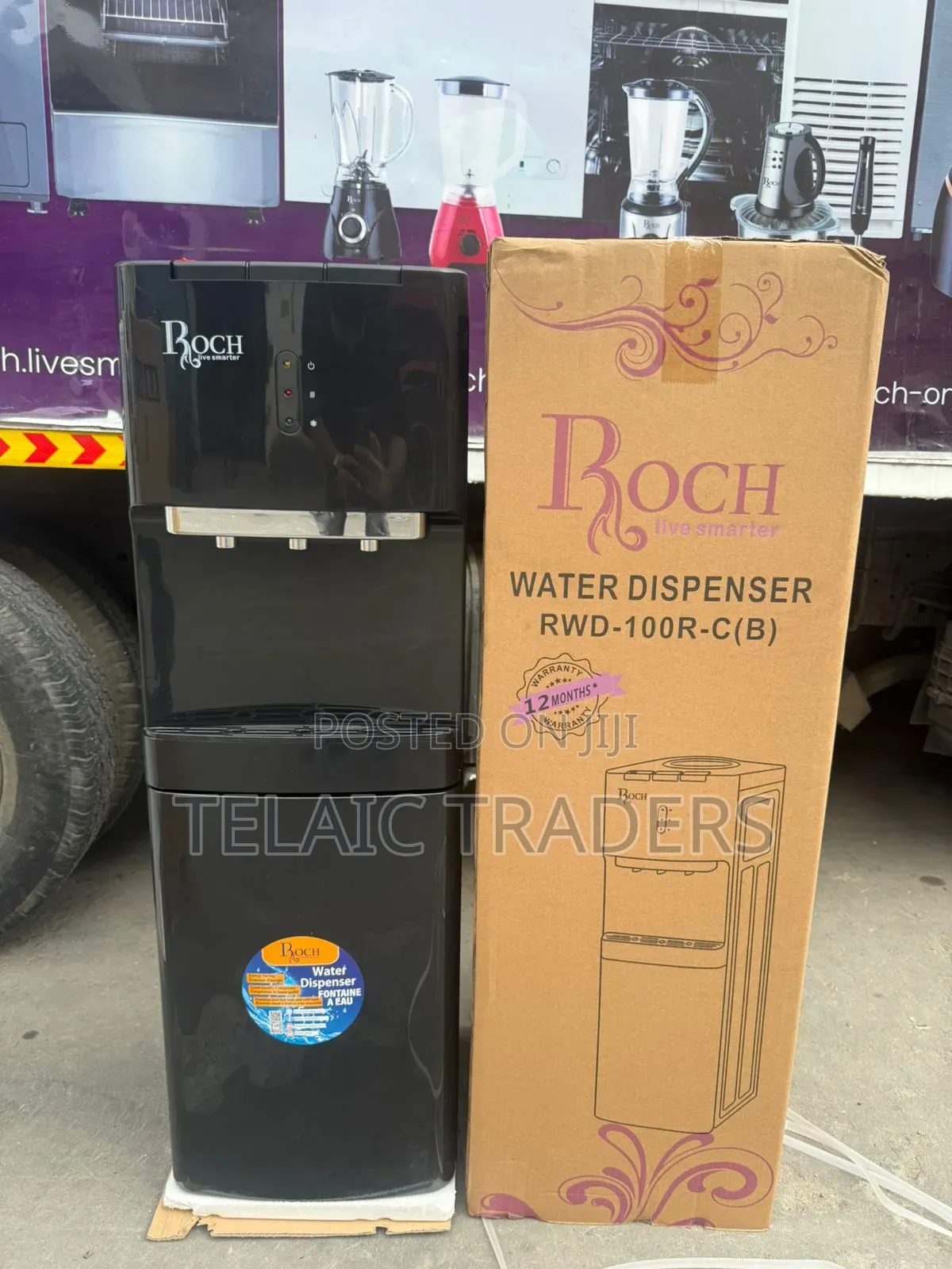 Roch 3 Taps Water Dispenser With Compressor