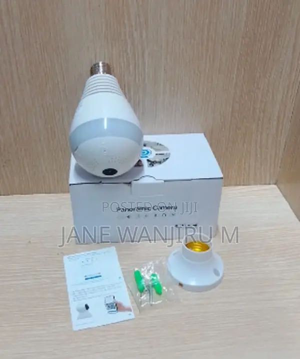 V380 360° Hidden Security Bulb Camera – Motion Alert Night Vision