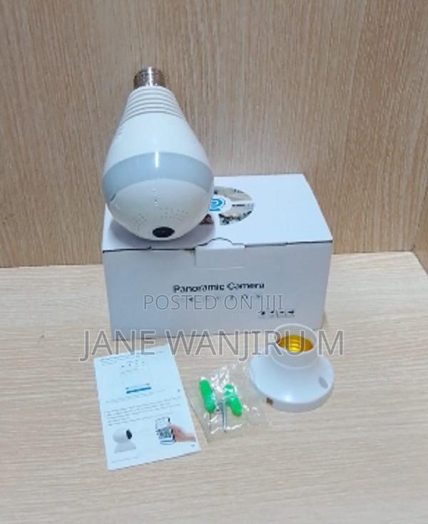 New V380 360° Panoramic Bulb Wifi Spy Camera