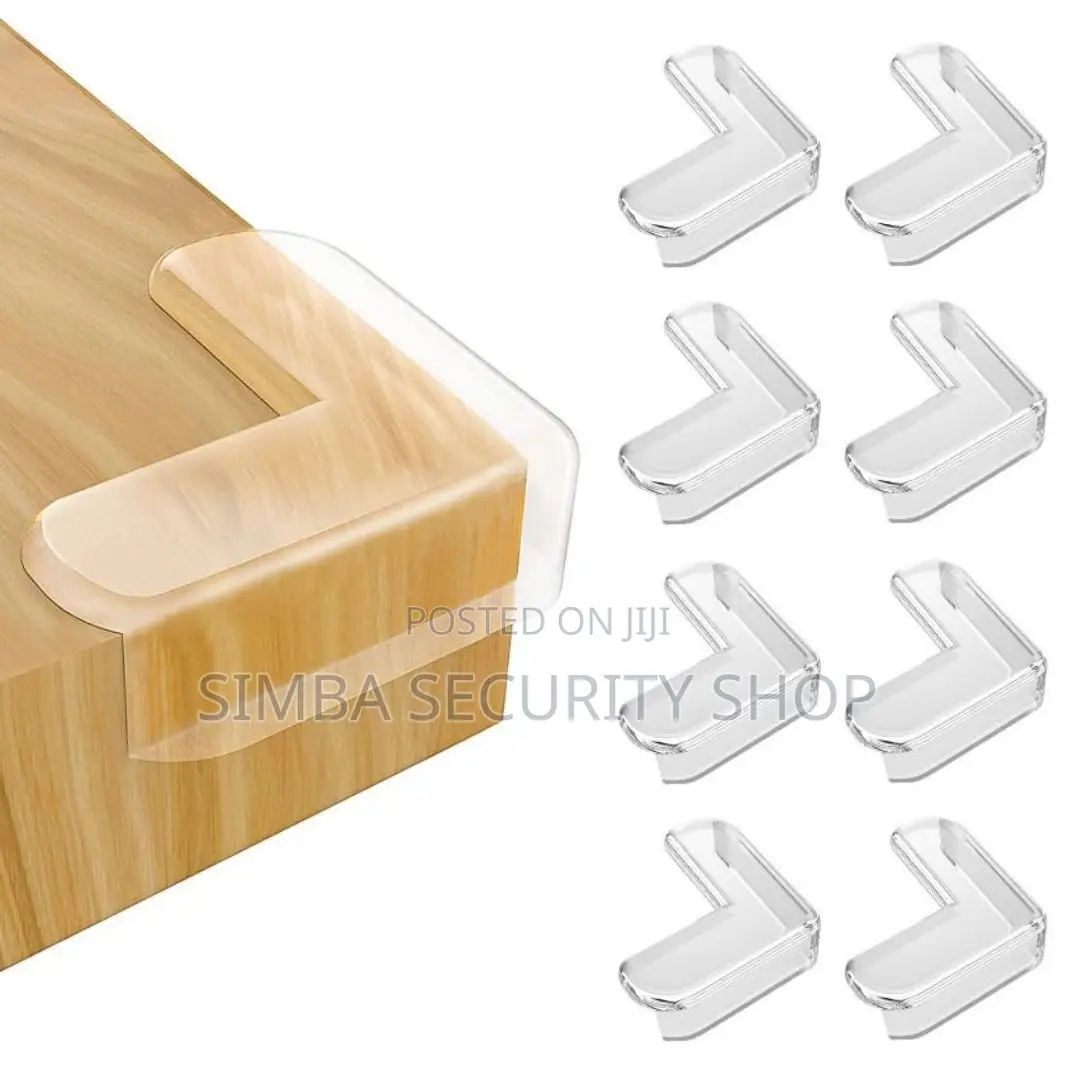 8 Piece Set L-Shape Collision Corner Guards 2 Sided Drawer Baby Safety