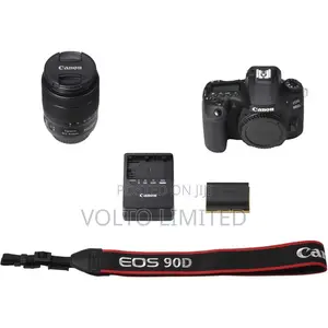 Canon Eos 90d DSLR Camera, With 18 -135 Mm Len, Charger, Spare Battery