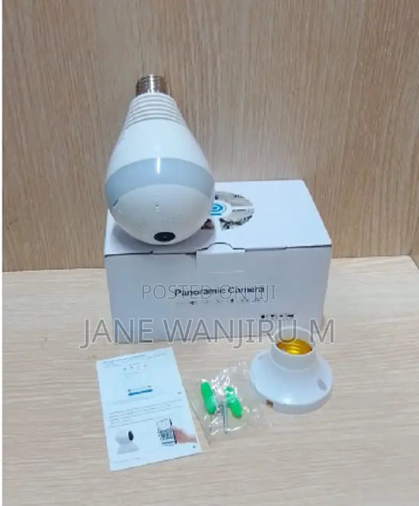 Smart 360° V380 Bulb Camera With Motion Detection