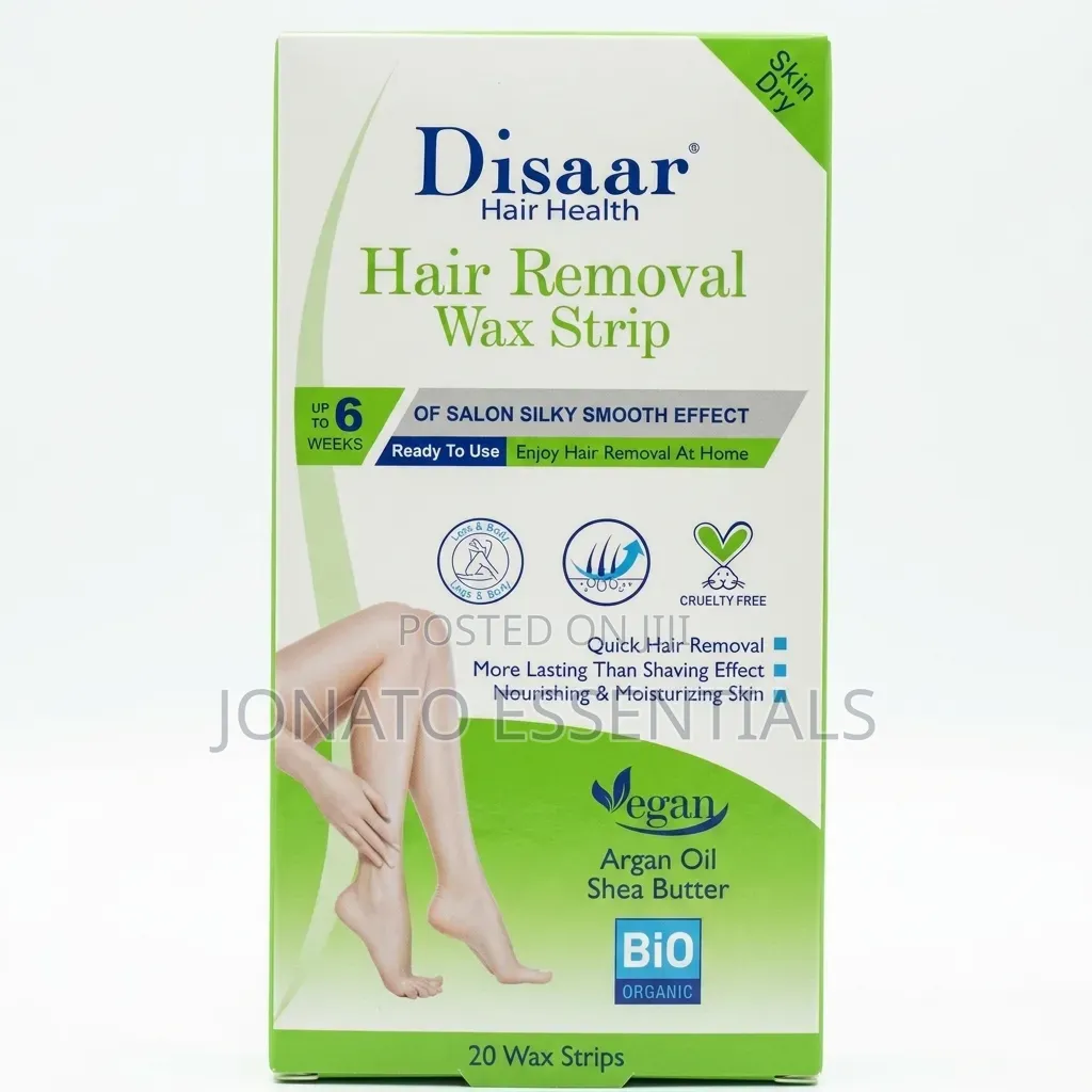 Hair Removal Wax Strips - 20 PCS Organic Argan Oil Shea