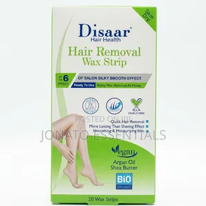 Hair Removal Wax Strips - 20 PCS Organic Argan Oil Shea