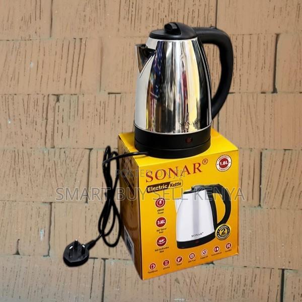Ergonomic Large Capacity 1500 Watts Stainless Steel Electric Kettle - thumbnail 2