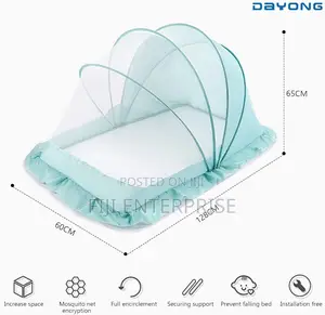 Baby Mosquito Net – 133×60×60cm | 2 Colors | Safe Breathable