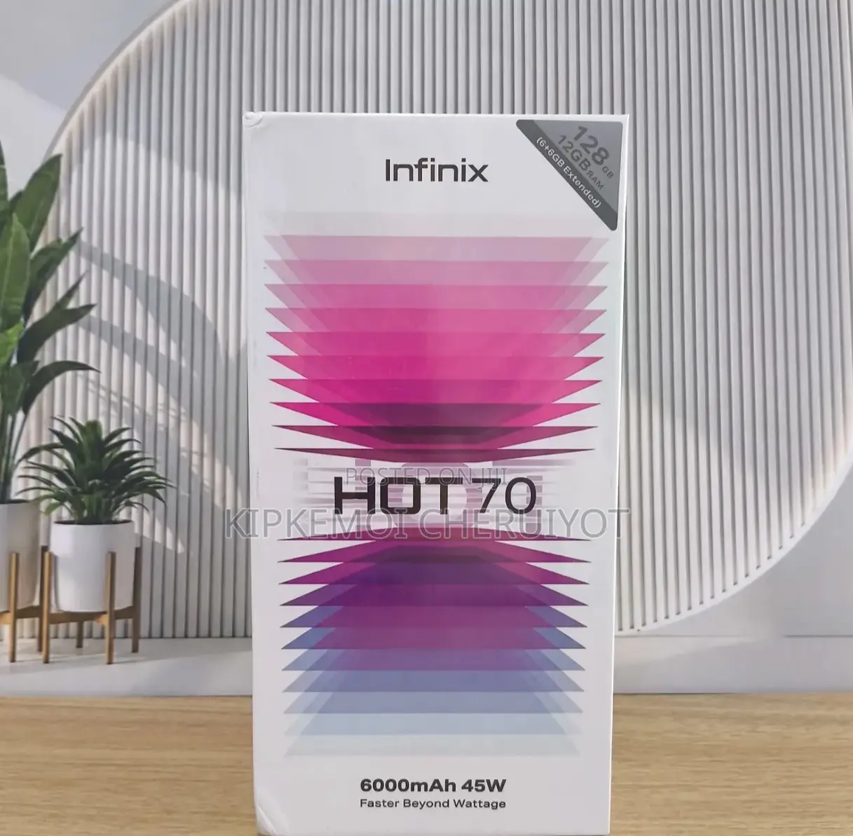 New Infinix Hot 70 128 GB Purple