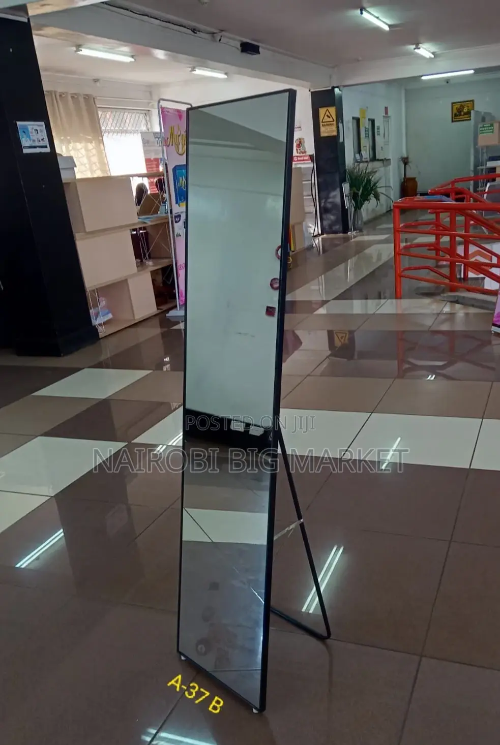 Executive Black Dressing Mirror