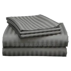 Gray Striped Bedsheets
