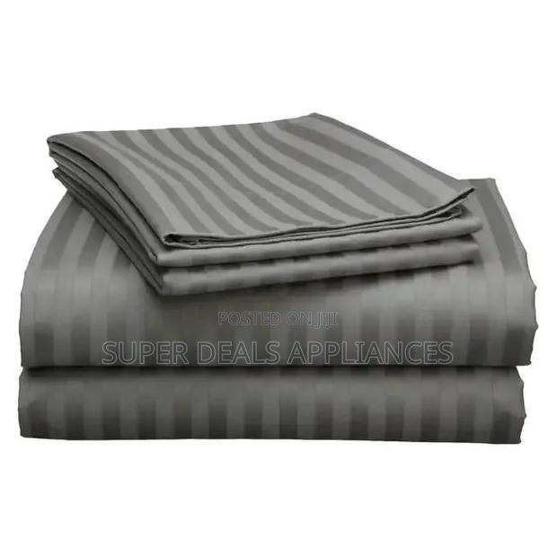 Gray Striped Bedsheets