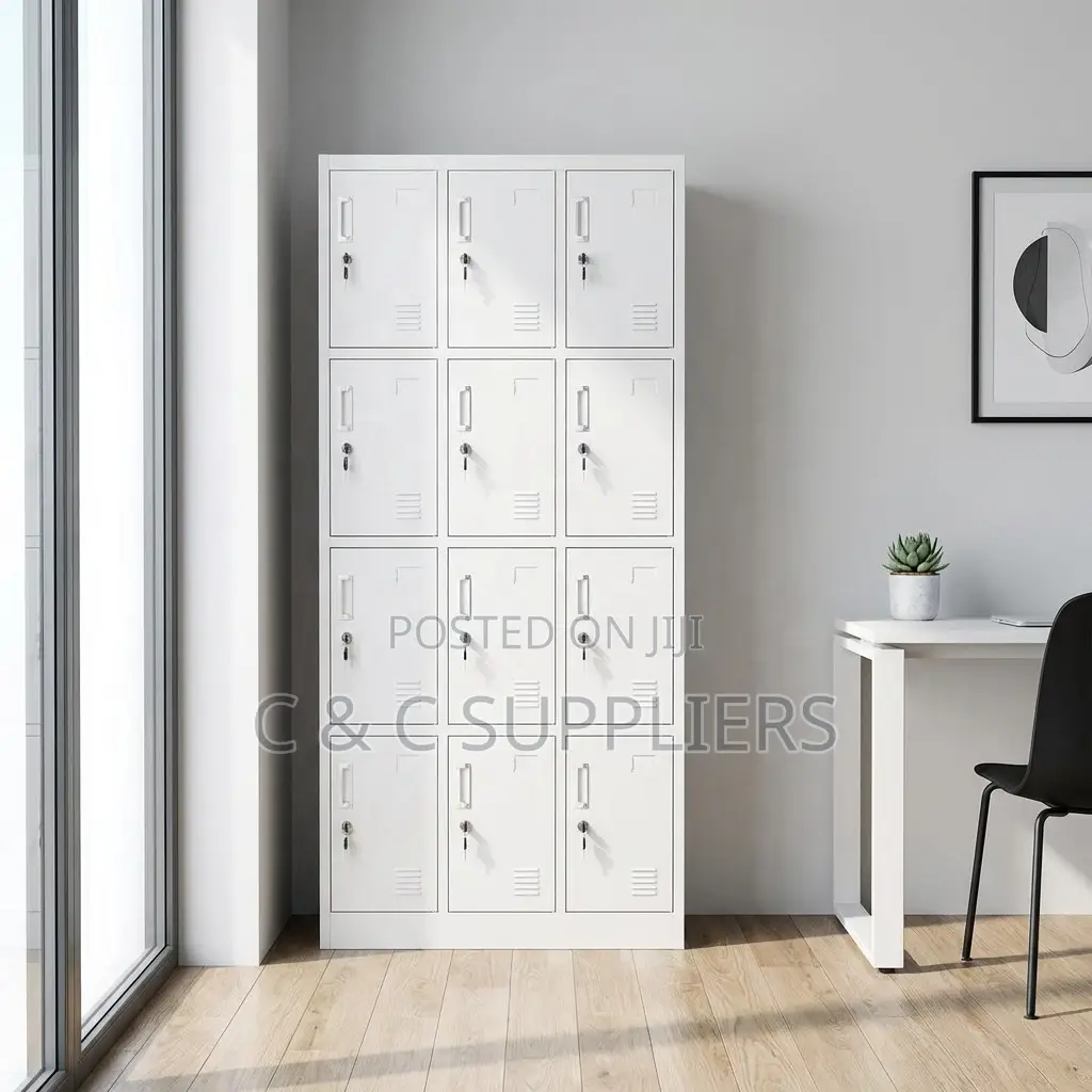 12-Door's Metallic File Locker