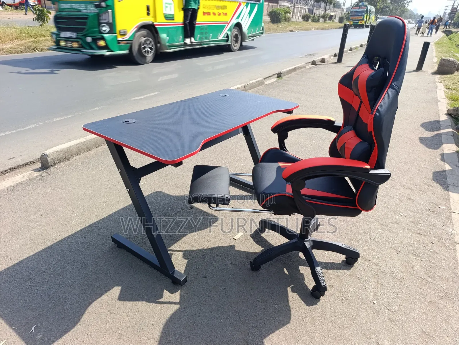 Ergonomic Gaming Chair Desk Combo