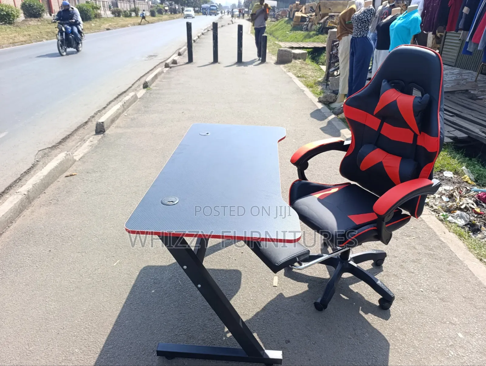 Ergonomic Gaming Chair Desk Combo