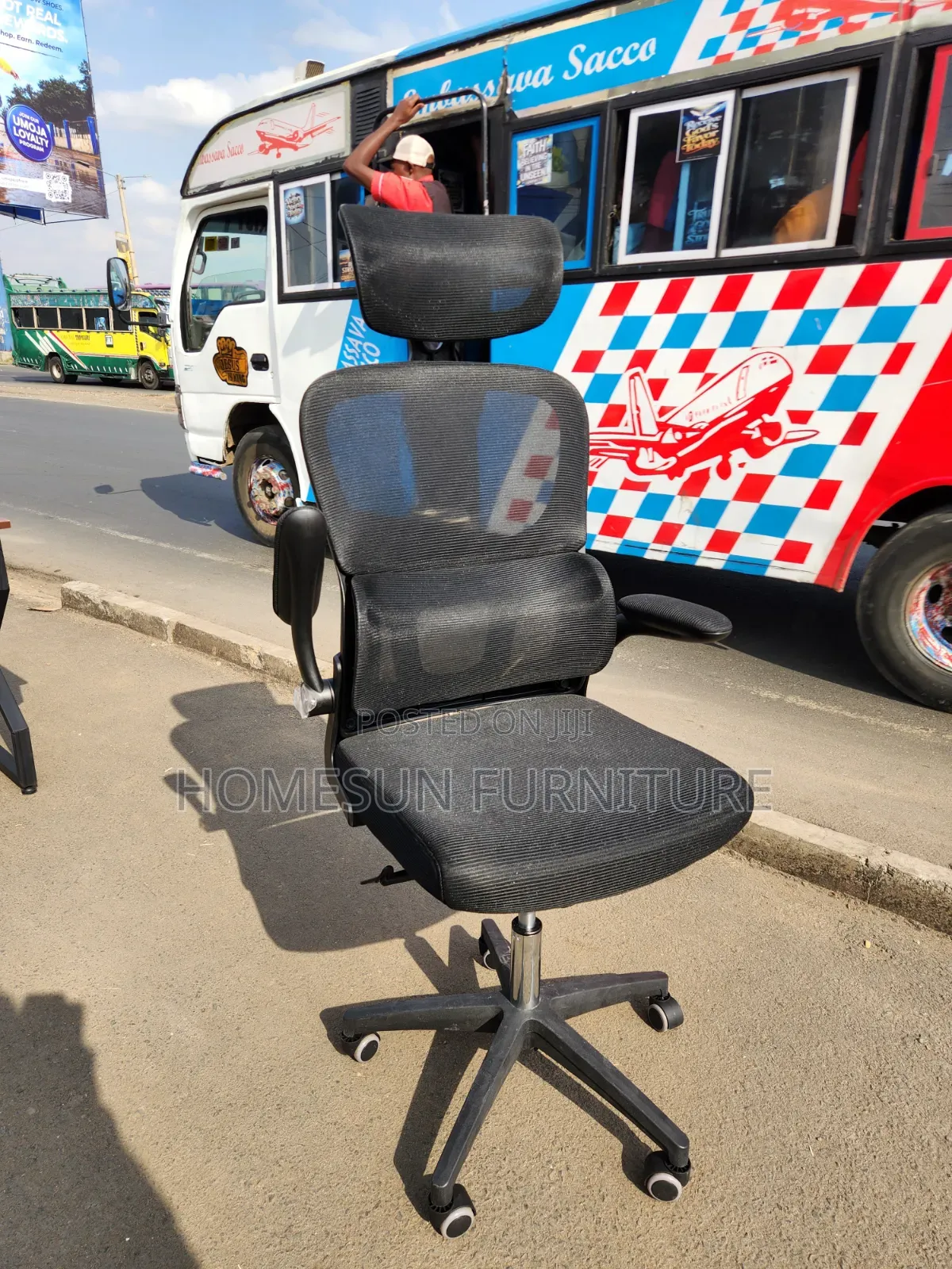Modern Office Desk Ergonomic Mesh Chair Set