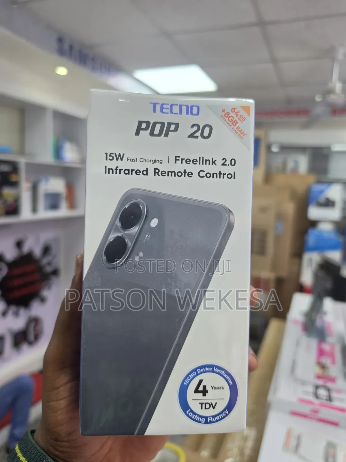 New Tecno Pop 20 128 GB Black