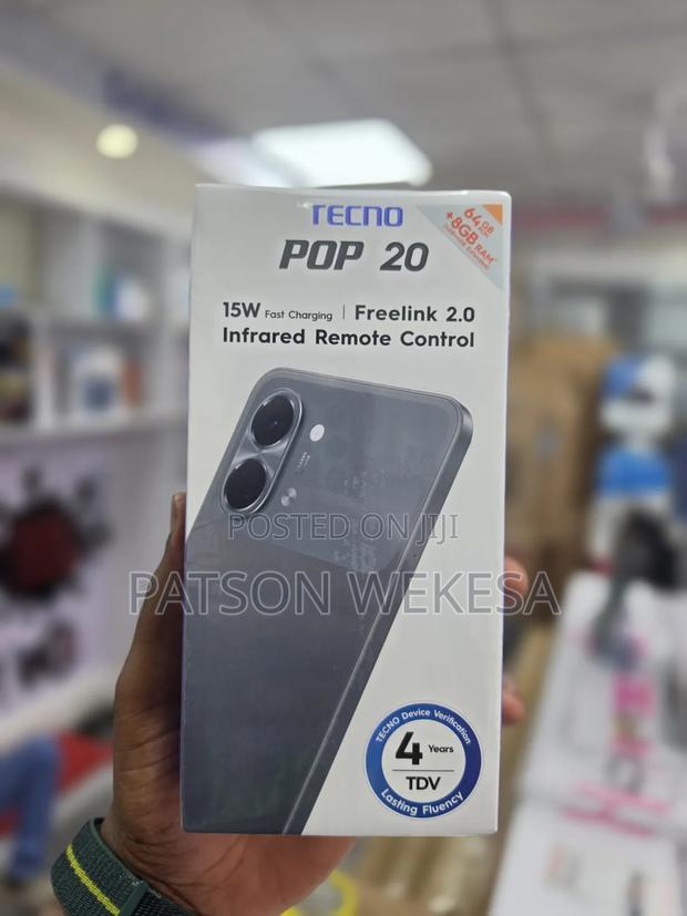 New Tecno Pop 20 128 GB Black - thumbnail 2