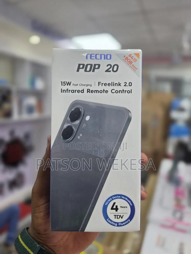 New Tecno Pop 20 128 GB Black - thumbnail 3
