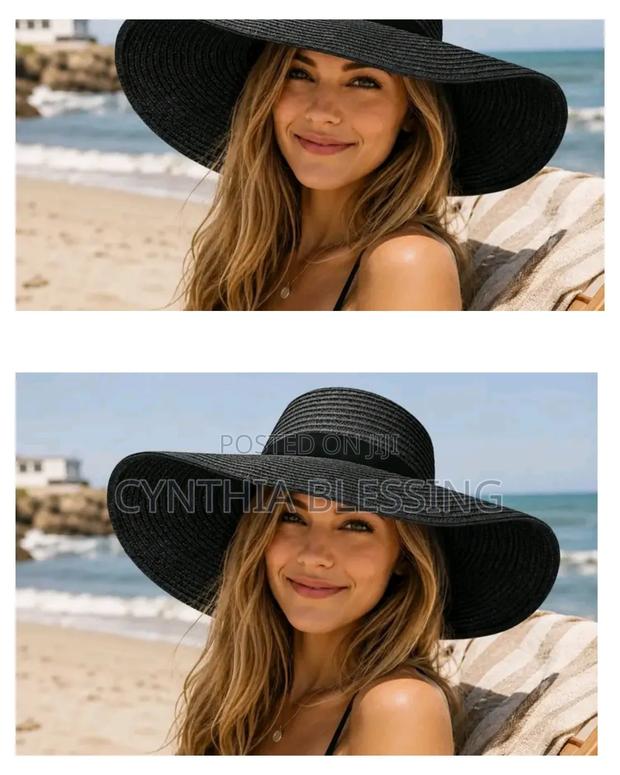 Fashion Black Summer Hat - thumbnail 2