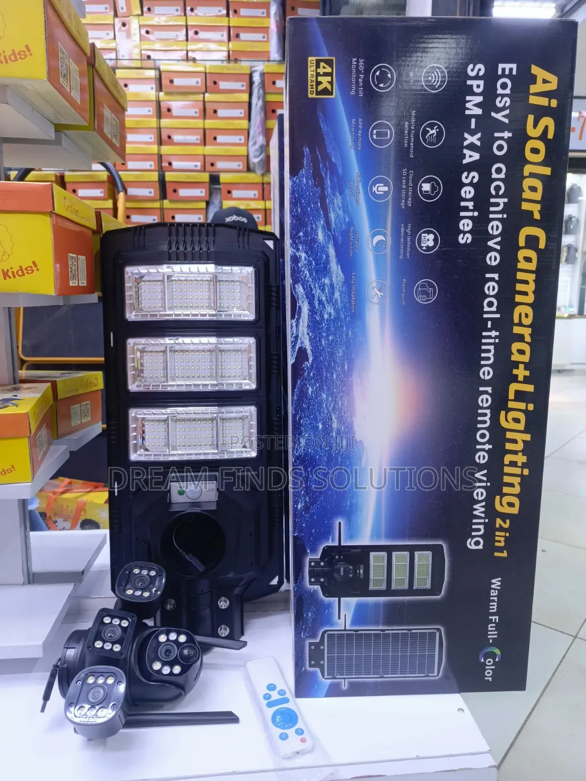 Bright SPM-Xa Series Ultra Hd Solar PTZ Camera Light