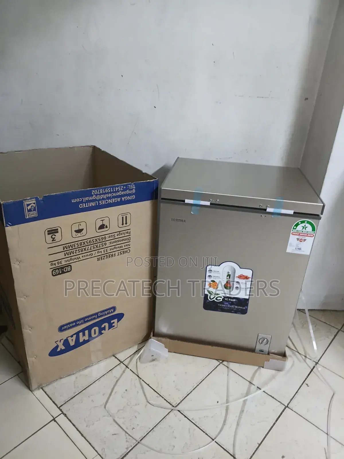 Ecomax 169l Chest Freezer – Powerful Cooling Spacious Storage