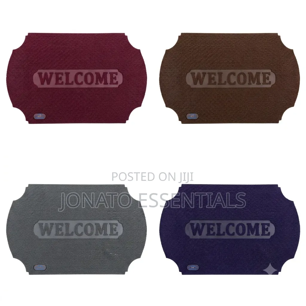 Heavy Duty Rubber Welcome Door Mats Anti Slip Dirt Trapper Mat
