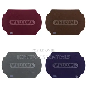 Heavy Duty Rubber Welcome Door Mats Anti Slip Dirt Trapper Mat