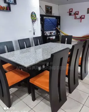 Dinning Table Set Brown