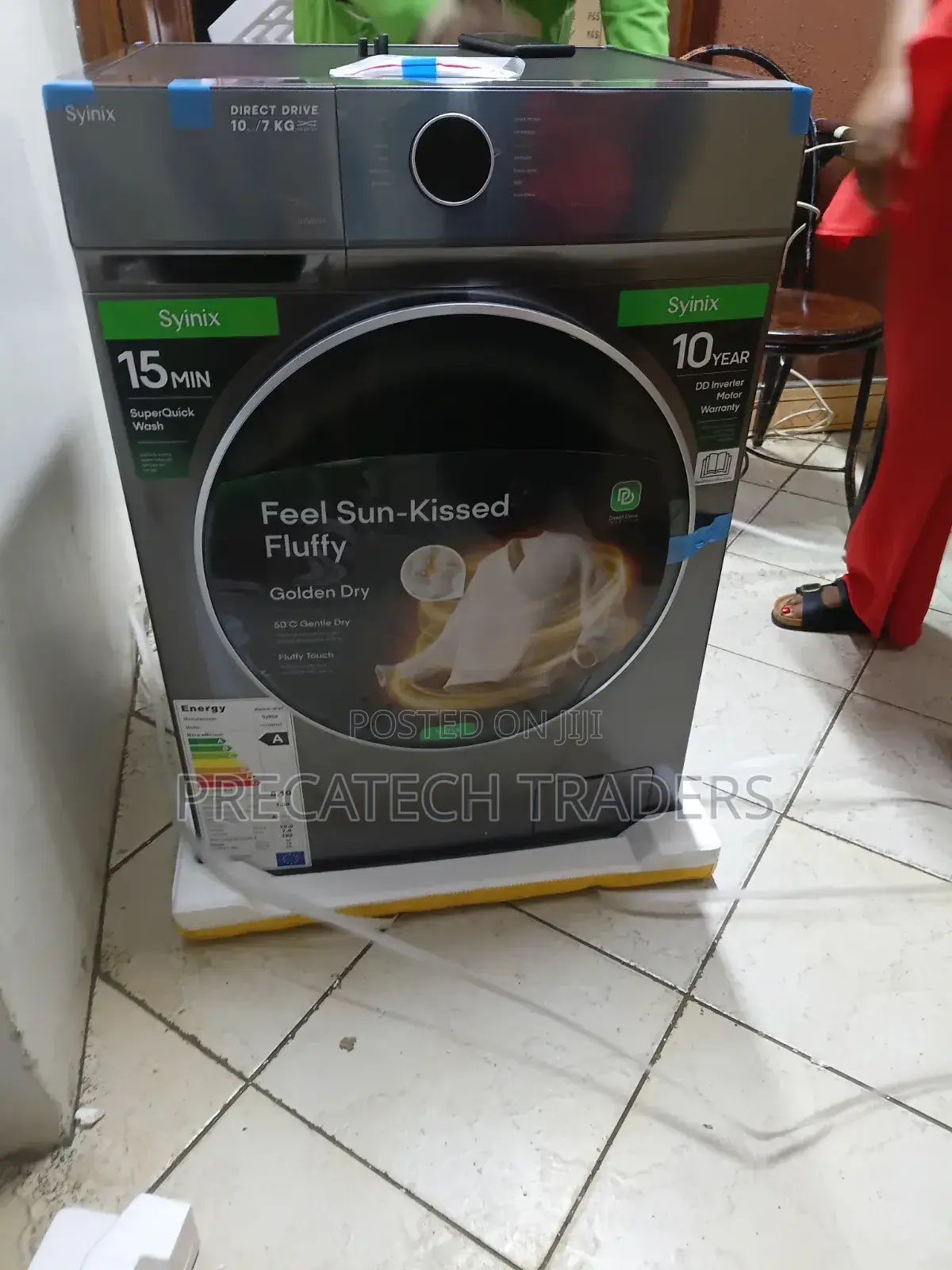 Washing Machine Syinix 10/7kg Front Load Washer Dryer