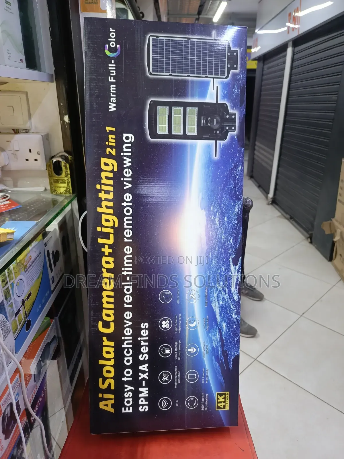 K Smart Ai Solar Lighting Panoramic Security Camera