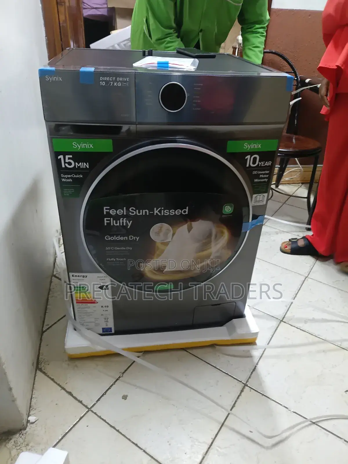 Syinix Front Load Washer Dryer 10kg/7kg – Energy Saving