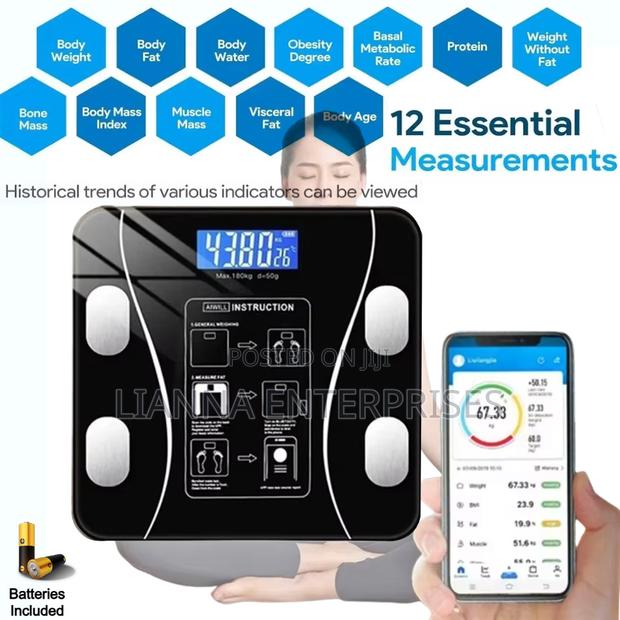Bluetooth Weighing Scale Max 180kg - thumbnail 2
