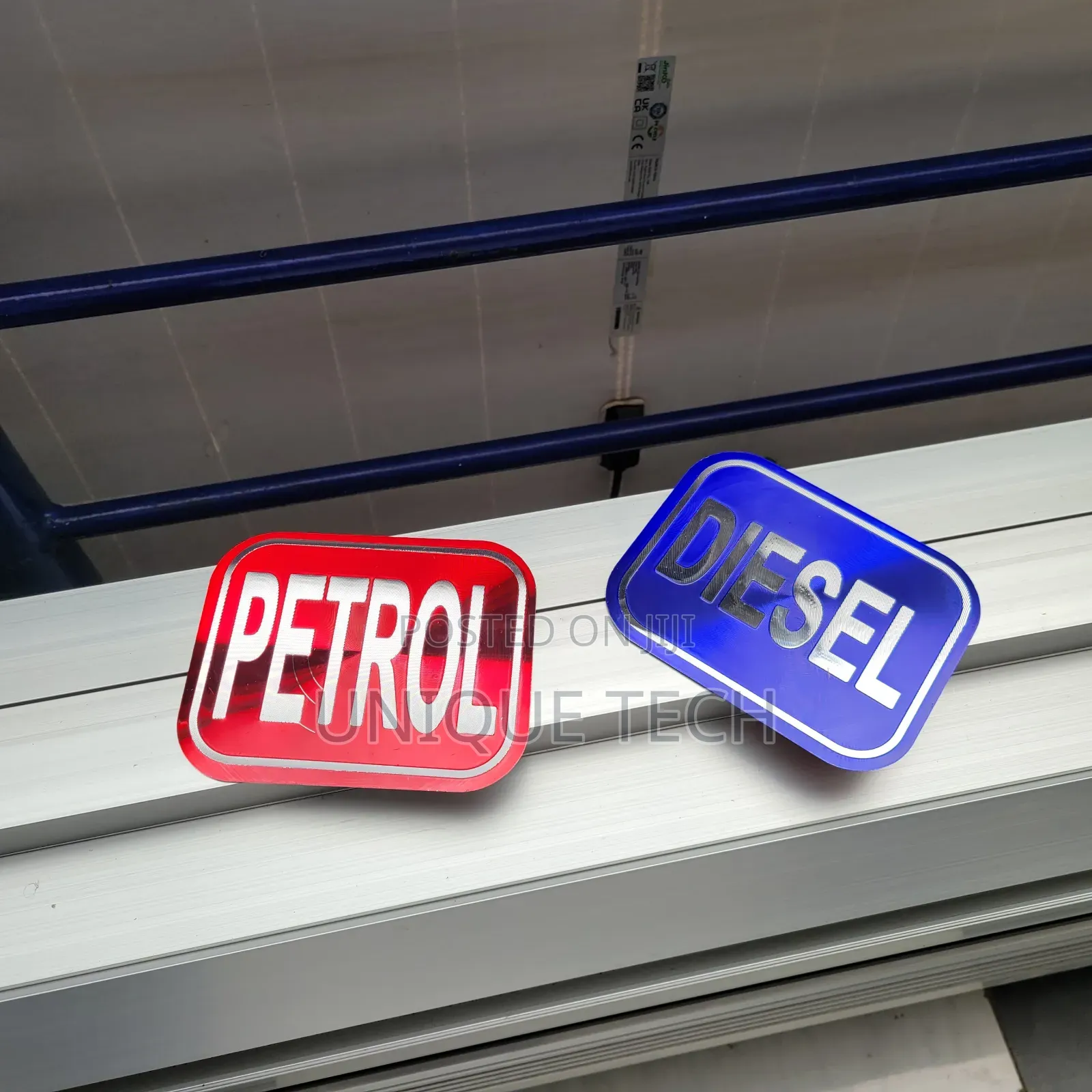 Petrol Diesel Fuel Stickers Fuel Type Labels