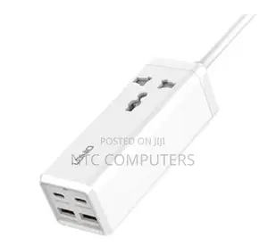 Ldnio Sc1418 65w Pd Powerextension With Surge Protection 2 Usb-C/a 2m