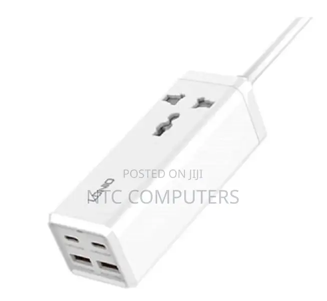Ldnio Sc1418 65w Pd Powerextension With Surge Protection 2 Usb-C/a 2m