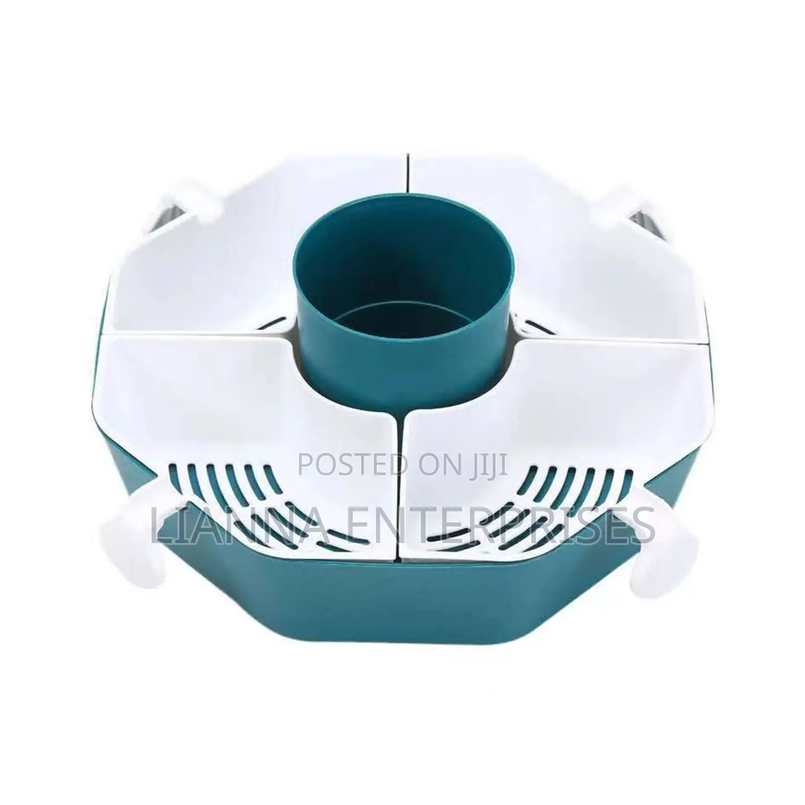 Multifunctional 5 Slot Rotating Vegetable Preparation Bowl