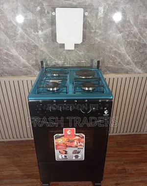 Euroken 50×55 Standing Cooker – 3 Gas + 1 Electric Plate
