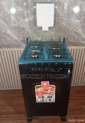 Euroken 50x55 Cooker With Gas Burners Electric Hot Plate