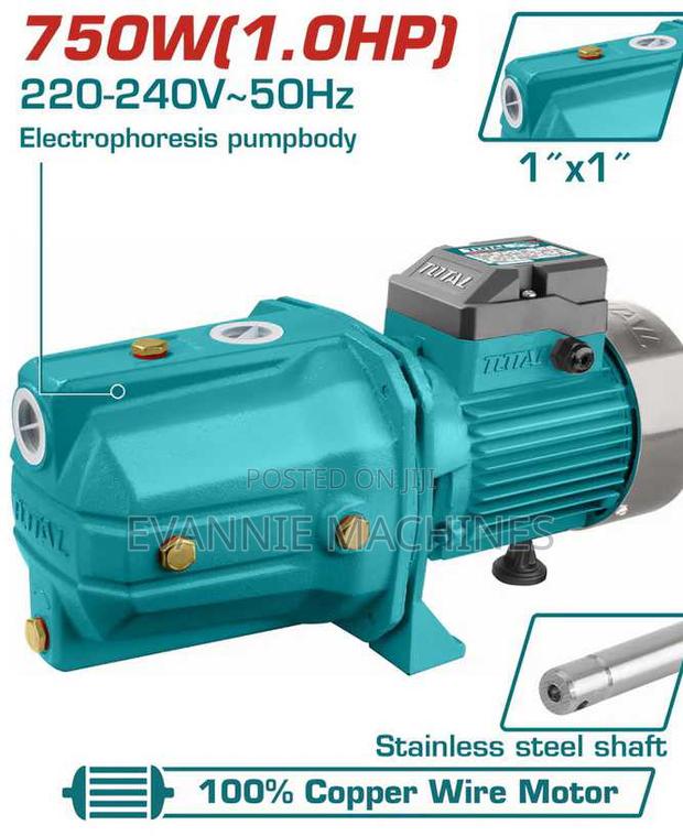 Total Twp37506 Water Pump 750w(1.0hp)
Max.Head:51m