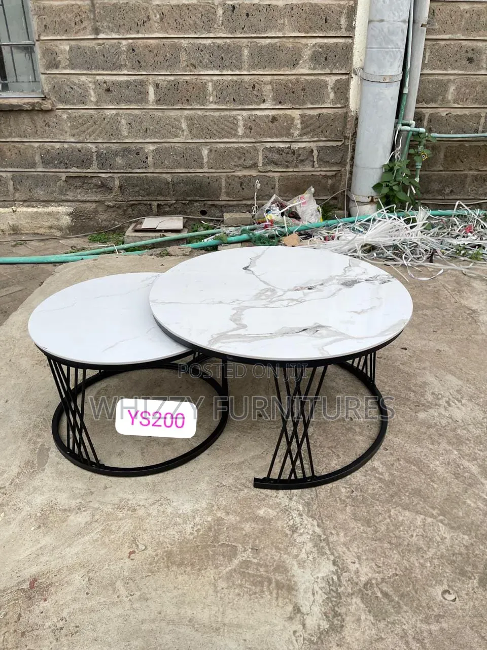 Black White Marble Coffee Table